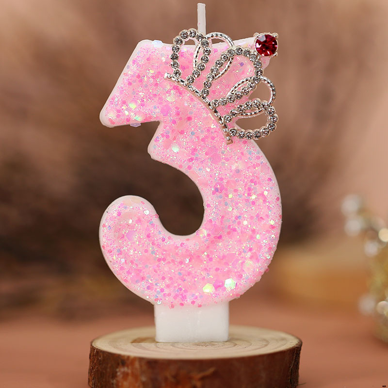 Resin Art Heart - Lilin Angka Kue, Lilin Ulang Tahun