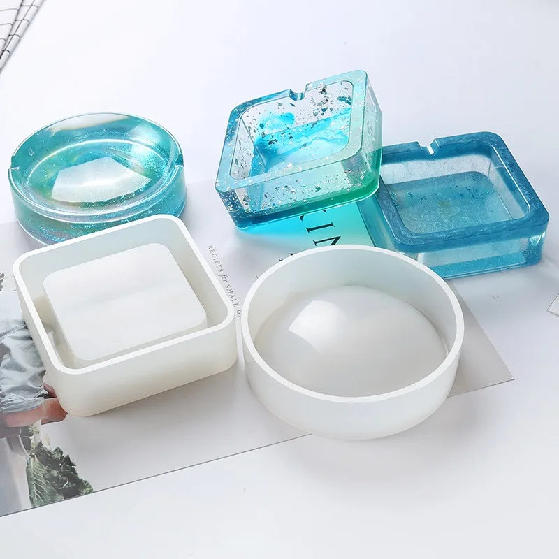 Resin Art Heart - Cetakan Silikon Asbak Cetakan Resin Bentuk