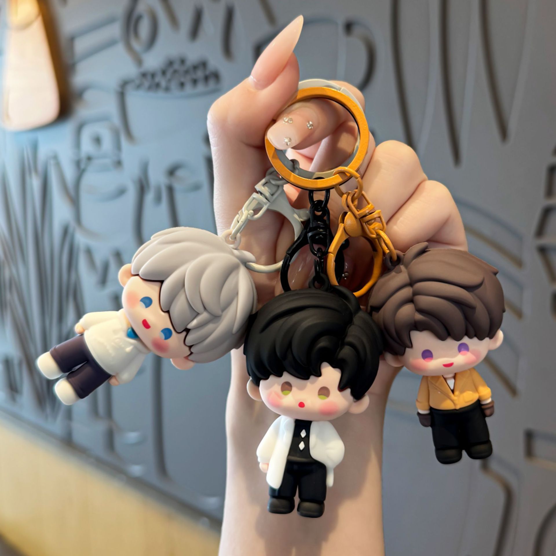 Resin Art Anime - Gantungan Kunci Figur Resin Love and