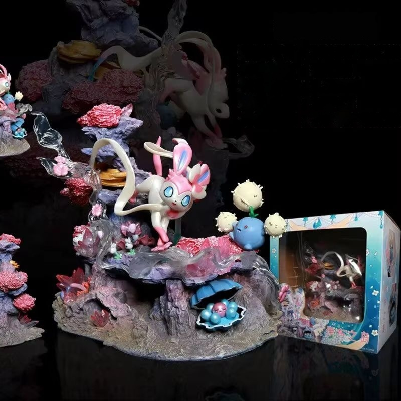 Resin Art Anime - Figur GK Sylveon Shroomish Clamperl Fairy