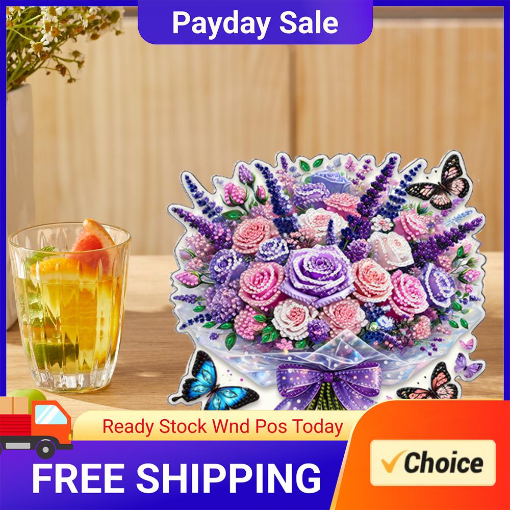 Resin Art Table Top - Kit Lukisan Berlian Akrilik 2D DIY