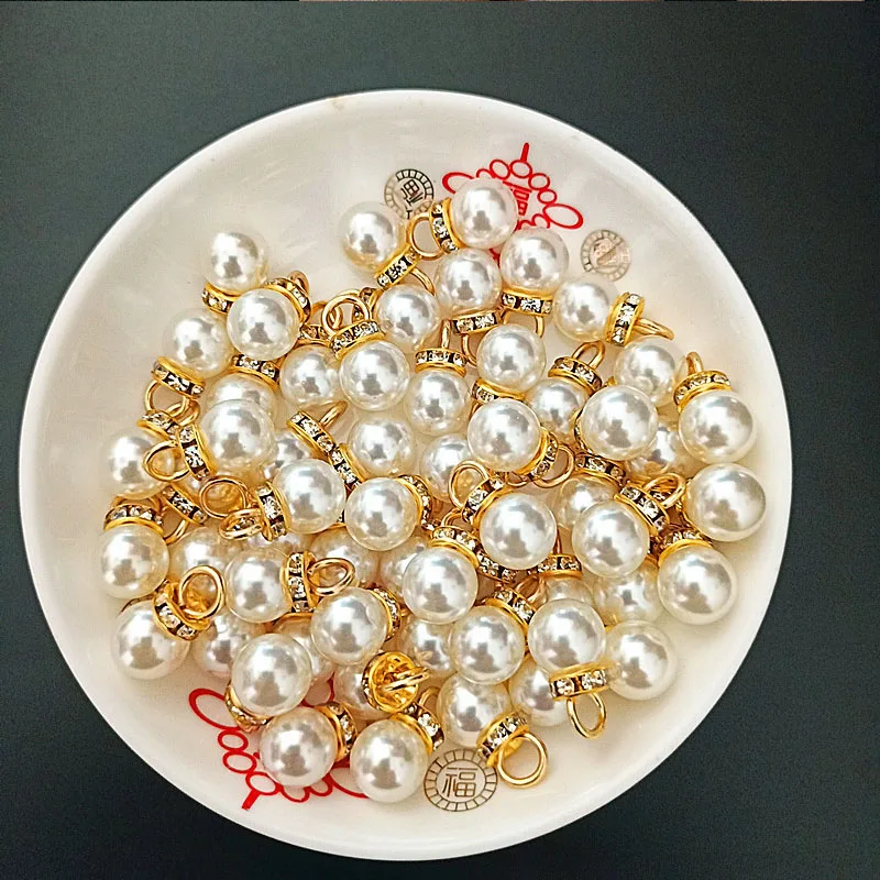 Resin Art Gift For Anniversary - 30 Buah Liontin Berlian Mutiara Bulat