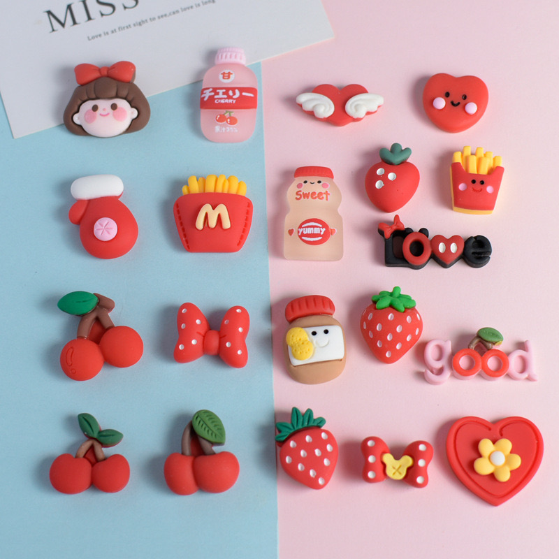 Resin Art Heart - 10 Buah Jepit Rambut Dekoratif Diy