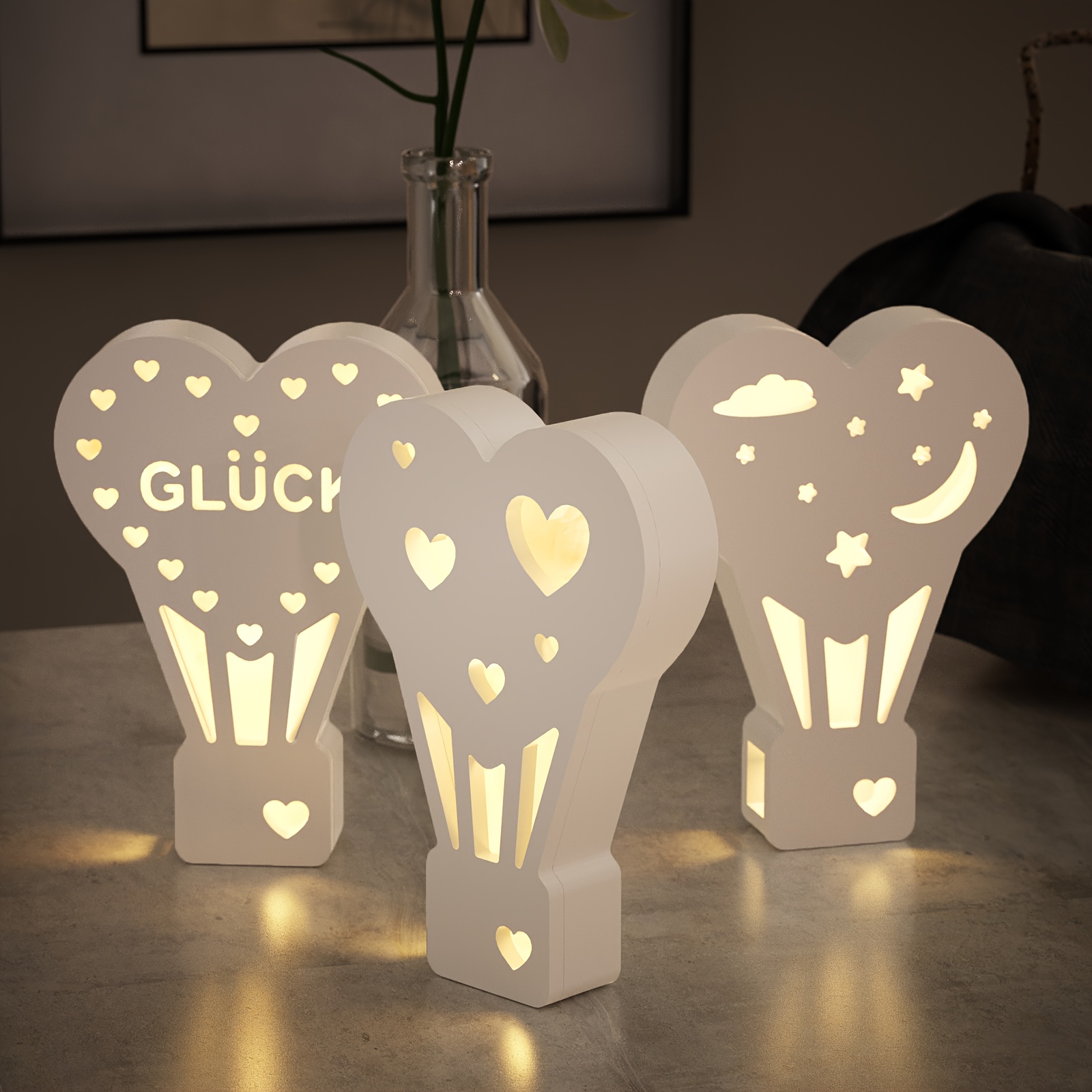 Resin Art Heart - 5 Buah Cetakan Silikon Balon Udara