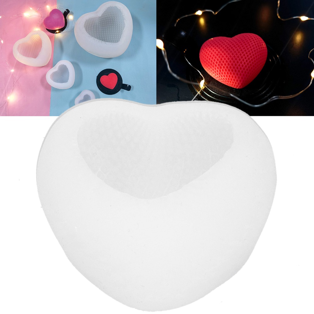 Resin Art Heart - Cetakan Resin Bentuk Hati Anyaman, Cetakan