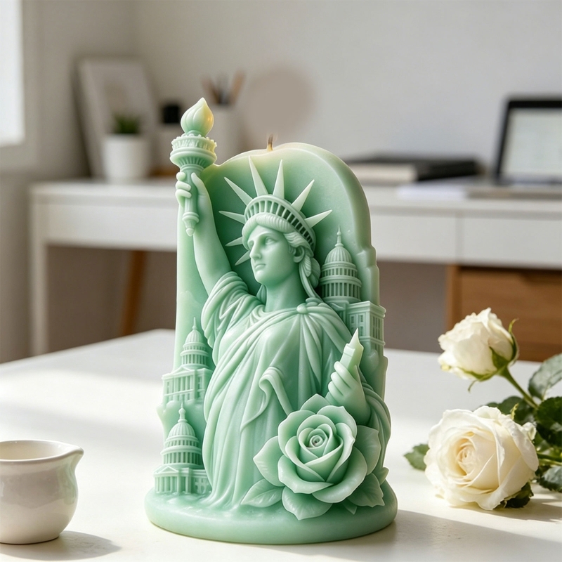 Resin Art Gift For Anniversary - F68D 3D Patung Embossing Cetakan Lilin
