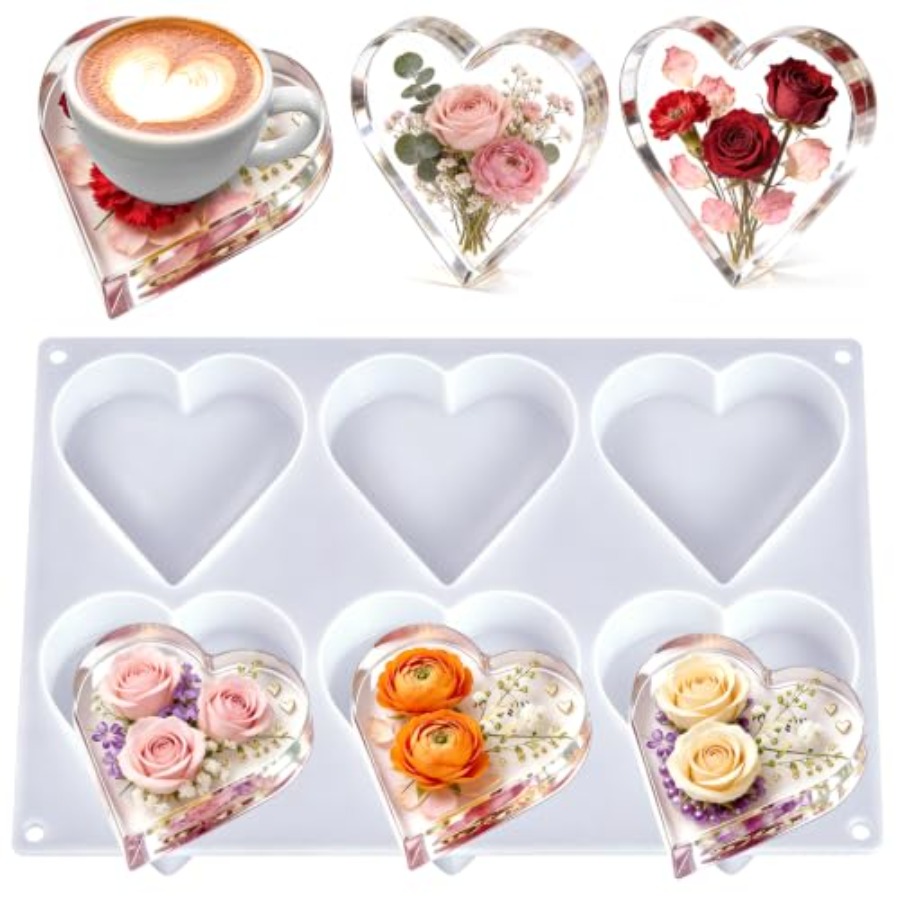 Resin Art Coasters - Cetakan Resin Deep Coaster Silikon, Cetakan