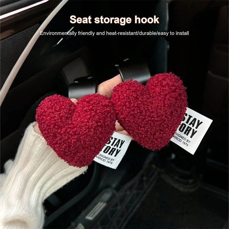 Resin Art Heart - 2 Pengait Mobil Berbentuk Hati dari