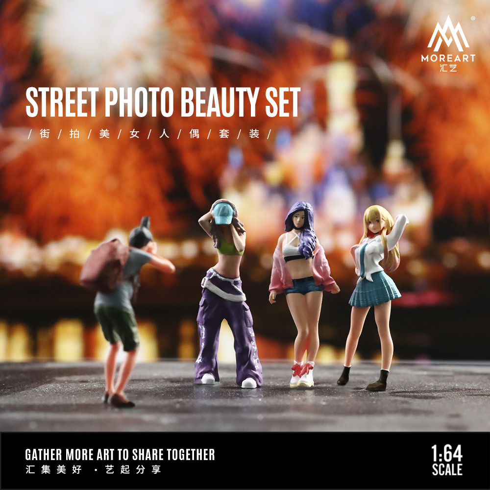 Resin Art Anime - Set Figur Aksi More Art 1:64,