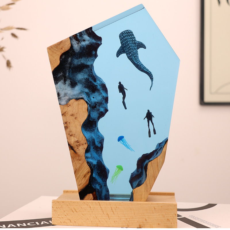 Ornamen Resin Gua Paus Penyela - Resin Art Gift For Anniversary ulasan dan harga