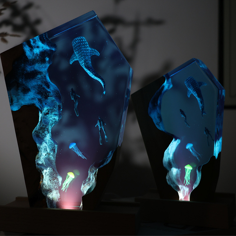 Ornamen Resin Gua Paus Penyela - Resin Art Gift For Anniversary ulasan dan harga