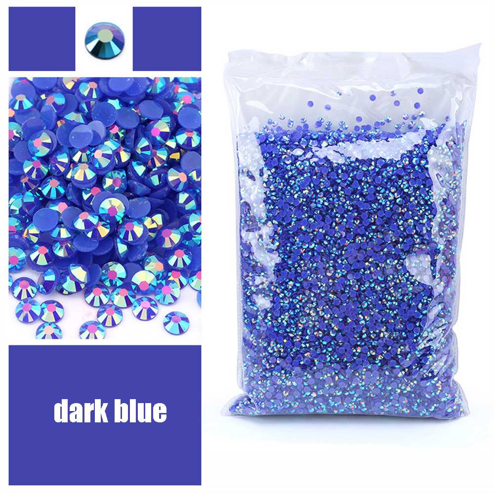Rhinestone Resin Flatback Biru - Resin Art Quantity ulasan dan harga