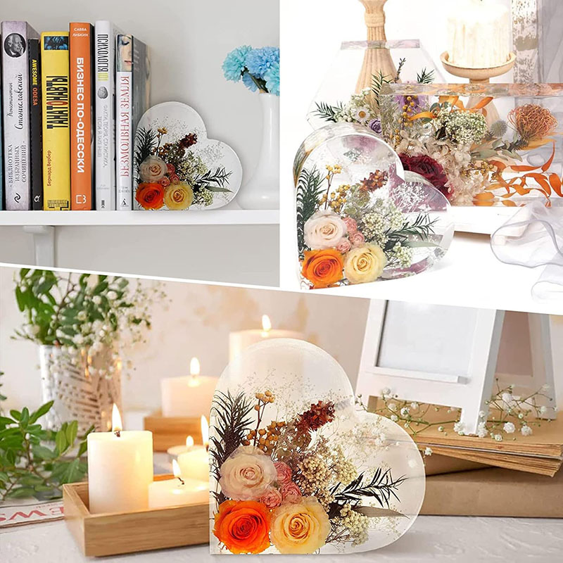 Cetakan Resin Epoksi Bentuk Ha - Resin Art Heart ulasan dan harga