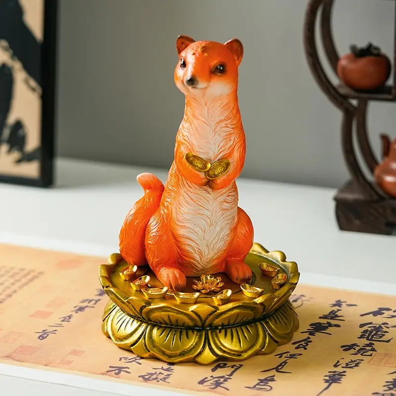 Patung Musang Wong Tai Sin, Or - Resin Art Table Top ulasan dan harga