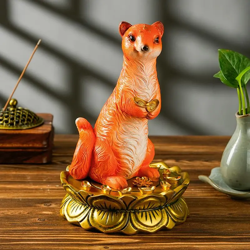 Patung Musang Wong Tai Sin, Or - Resin Art Table Top ulasan dan harga