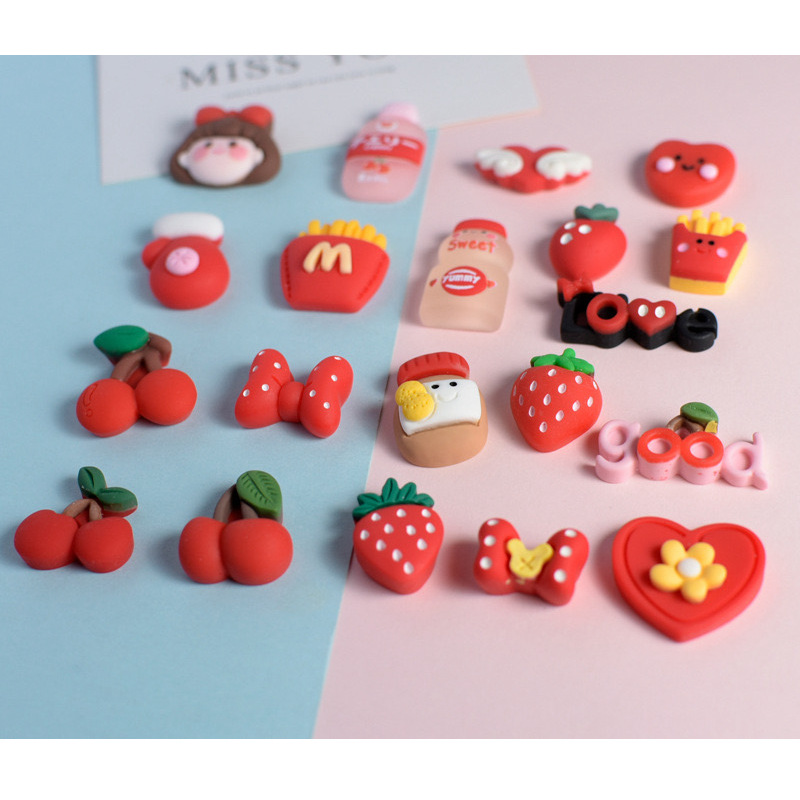10 Buah Jepit Rambut Dekoratif - Resin Art Heart ulasan dan harga