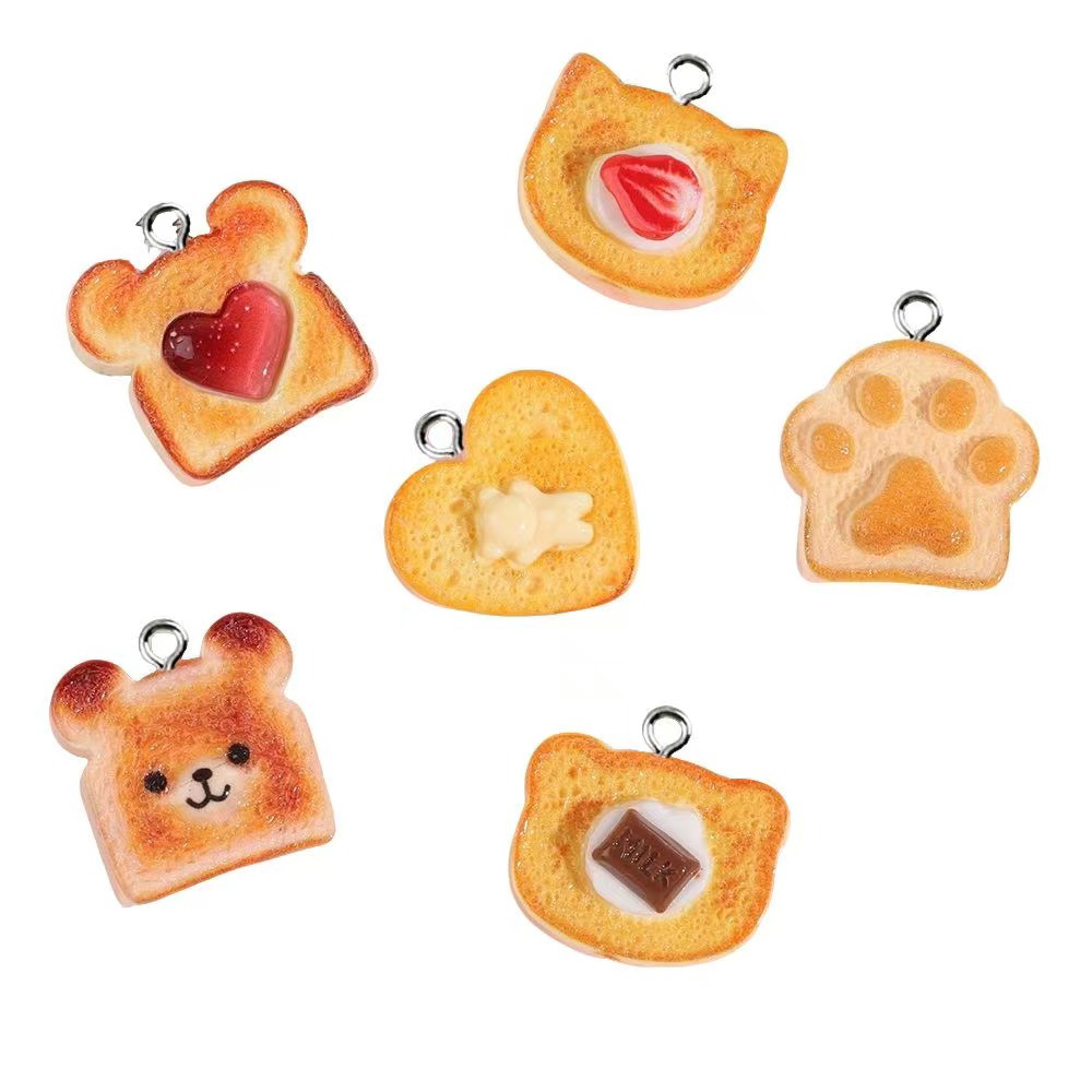 10pcs Resin Charms Bentuk Hati - Resin Art Heart ulasan dan harga