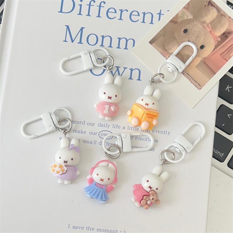 5pcs Gantungan Kunci Miffy Kre - Resin Art Heart ulasan dan harga