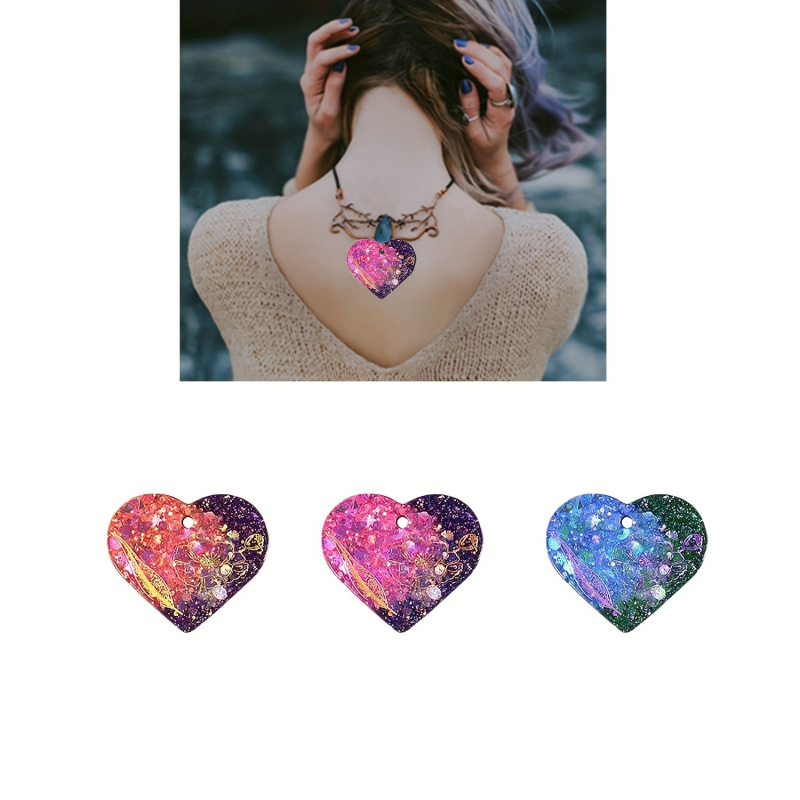 6 Set cetakan resin berbentuk  - Resin Art Heart ulasan dan harga