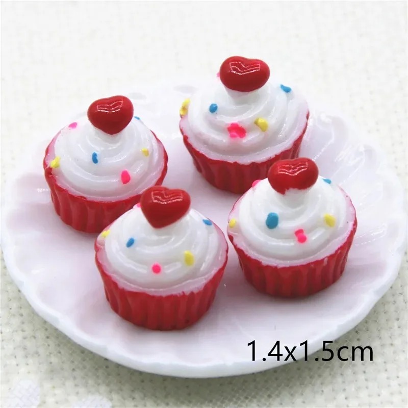 10 Buah Resin 3D Hati Merah Mu - Resin Art Heart ulasan dan harga