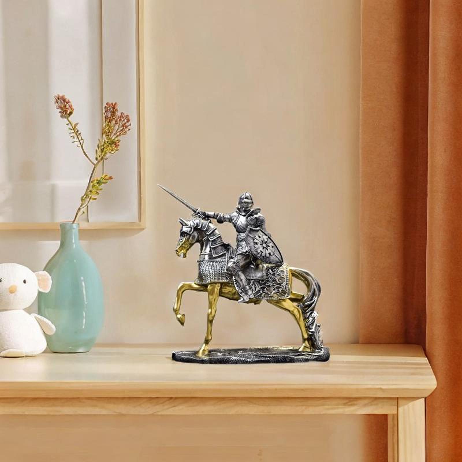 Patung kuda ksatria, patung se - Resin Art Table Top ulasan dan harga